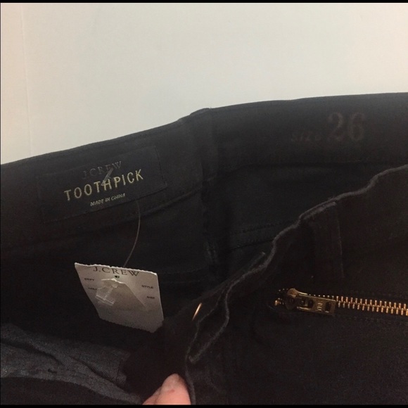 J. Crew | Toothpick Moto | Black | 26 | NWT - Picture 3 of 5